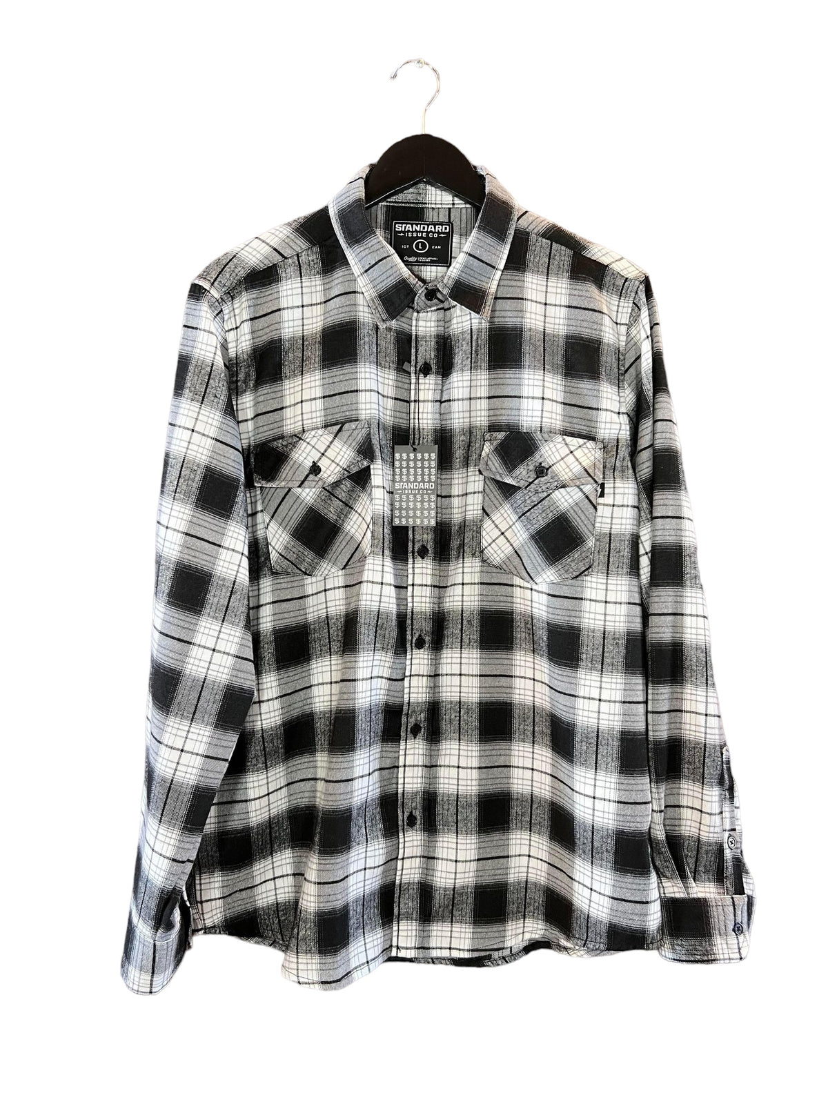 Standard Issue Co. - Shop Flannel - Black/Polar White